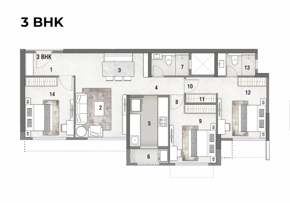 3 BHK